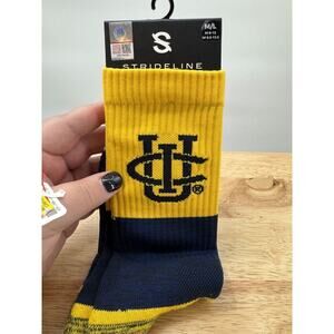 Strideline Socks Adult M/L Yellow UC Irvine Anteaters Football Full Knit Crew